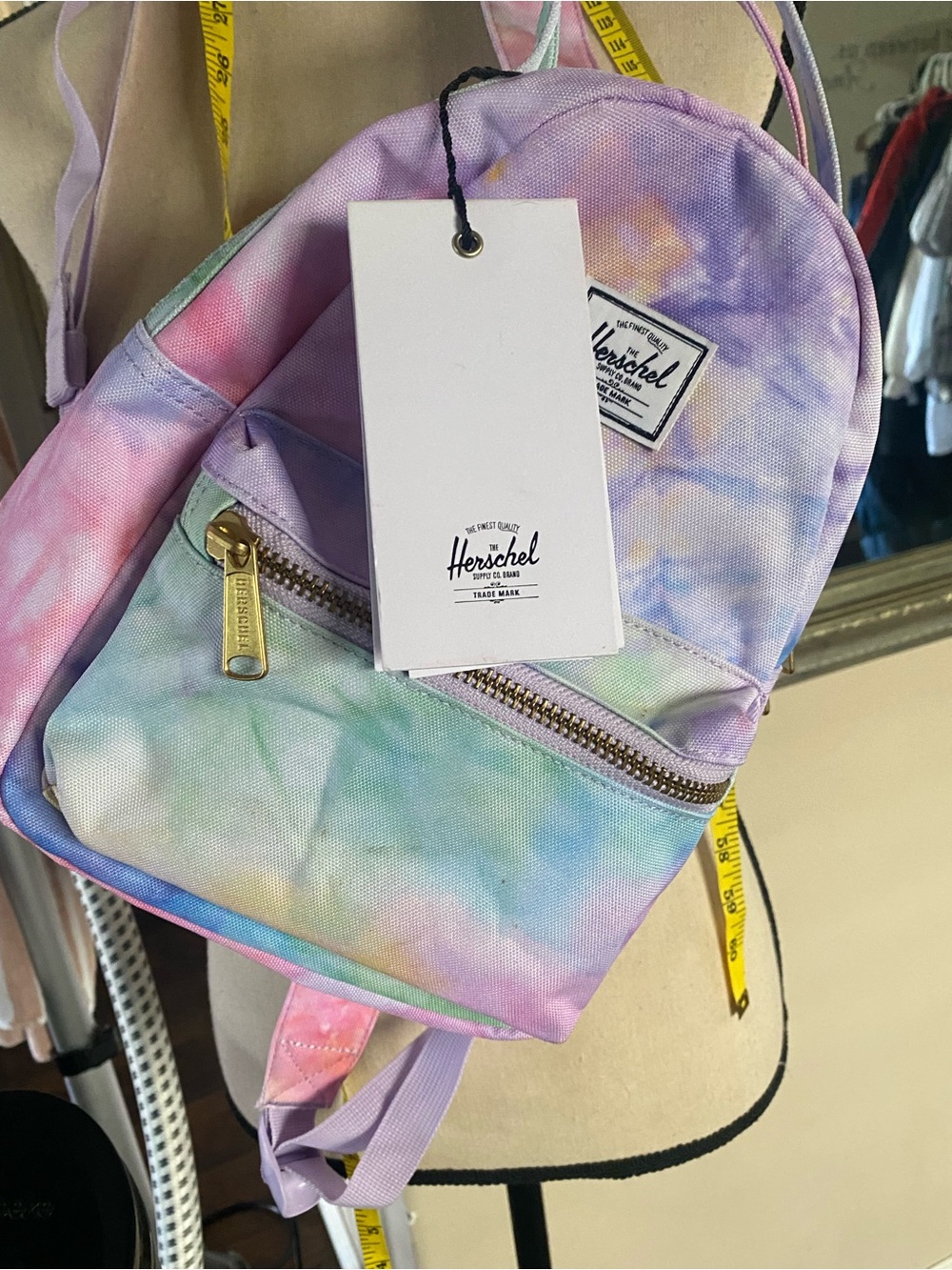 Herschel Supply Company Pastel Tie-Dye Mini Backpack - Pink, Lavender, Mint, Sky